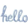 Foliniai balionai "hello" sidabriniai 72*45cm