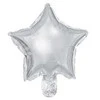 Party Deco Foliniai balionai "žvaigždė" 25cm 25 vnt sidabriniai