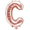Folinis balionas raidė C rausvas 35cm