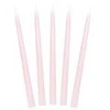 Party Deco Ilgos didelės žvakės 24cm 10vnt rožinės