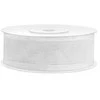 Party Deco Juostelė satino 25mm/25m balta blizganti