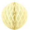 Party Deco Korėtas apvalus papuošimas 20cm 1 vnt kreminis