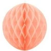 Party Deco Korėtas apvalus papuošimas 20cm 1 vnt persikinis