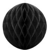 Party Deco Korėtas apvalus papuošimas 40cm 1 vnt juodas