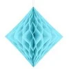 Party Deco Korėtas rombas 30cm 1 vnt melsvas