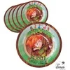 Lėkštutės vienkartinės popierinės "Robin Hood" 23 cm 8 vnt