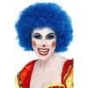 Perukas "Crazy clown" mėlynas