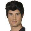Perukas "Danny grease" juodas