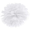 Party Deco Pomponas baltas 25 cm