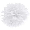 Party Deco Pomponas baltas 35 cm