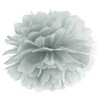 Party Deco Pomponas sidabrinis 25 cm