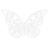 Party Deco Popierinė dekoracija "Drugelis" 4*6,5cm 10 vnt