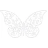 Party Deco Popierinė dekoracija "Drugelis" 8*5cm 10 vnt