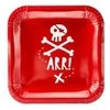 PartyDeco Popierinės lėkštutės "Pirates party" 6vnt 20 cm