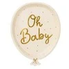 Vienkartinės lėkštutės "Oh baby" 17.5&amp;22cm 6 vnt