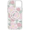 Rifle Paper Skaidrus šautuvų popierius „MagSafe“ – aukso spalvos dėklas, skirtas „iPhone 14 Plus“ („Rose Garden“)