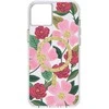 Rifle Paper Skaidrus šautuvų popierius „MagSafe“ – aukso spalvos dėklas, skirtas „iPhone 14 Plus“ („Rose Garden“)