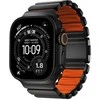 Apyrankė Nomad Stratos Band, juodas titanium, ultra oranžinis FKM - AW 45/46/49mm