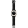 Apyrankė Nomad Stratos Band, natural titanium, juodas FKM - AW 45/46/49mm