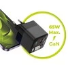 Įkroviklis Mobile Origin 65W GaN Ekranas Charger PW2 - USB-C Cable + USB-C + USB-A