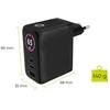 Įkroviklis Mobile Origin 65W GaN Ekranas Charger PW20 - 2x USB-C + USB-A