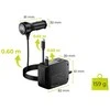 Įkroviklis Mobile Origin 75W 5in1 Car Charger CA23 - 2x USB-C + USB-A Port, 2x USB-C Cable