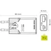 Įkroviklis Mobile Origin GaN 30W Slim Charger TÃœV MO16 - USB-A + USB-C