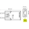 Įkroviklis Mobile Origin GaN 30W Slim Charger TÃœV, MO18 - Dual USB-C