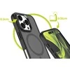 Mobile Origin hibridinis „MagSafe“ dėklas, matinis juodas – „iPhone 16 Pro“