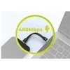Mobile Origin Kompaktiškas USB-C į USB-C kabelis, juodas