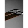 Dėklas Nomad Magnetic Leather Back, juodas (Horween), Magsafe - iPhone 17 Pro
