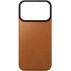Dėklas Nomad magnetinė odinė nugarėlė, balno spalvos (Horween), MagSafe - iPhone 18 Pro/17 Pro