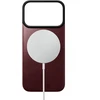 Dėklas Nomad Magnetinė odinė nugarėlė, bordo (Horween), Magsafe - iPhone 18 Pro/17 Pro