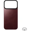 Dėklas Nomad Magnetinė odinė nugarėlė, bordo (Horween), Magsafe - iPhone 18 Pro/17 Pro