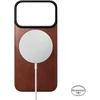 Dėklas Nomad Magnetinė odinė nugarėlė, olde dublin (Horween), Magsafe - iPhone 18 Pro/17 Pro