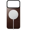 Dėklas Nomad Magnetinė odinė nugarėlė, sendintos rudos spalvos (Horween), MagSafe - iPhone 18 Pro Max/17 Pro Max