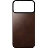 Dėklas Nomad Magnetinė odinė nugarėlė, sendintos rudos spalvos (Horween), MagSafe - iPhone 18 Pro Max/17 Pro Max