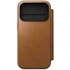 Dėklas Nomad Modern Leather Folio, english tan - iPhone 17 Pro