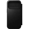 Dėklas Nomad Modern Leather Folio, juodas - iPhone 17 Pro