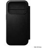 Dėklas Nomad Modern Leather Folio, juodas - iPhone 17 Pro