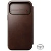 Dėklas „Nomad Modern Leather Folio“, kaimiško stiliaus rudas (Horween) – „iPhone 17 Pro Max“
