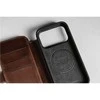 Dėklas Nomad Modern Leather Folio, rustic ruda (Horween) - iPhone 17 Pro