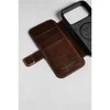 Dėklas „Nomad Modern Leather Folio“, kaimiško stiliaus rudas (Horween) – „iPhone 17 Pro Max“