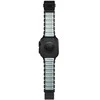 Nomad Stratos dirželis, juodo titano, švytinti ledinė mėlyna, FKM, Apple Watch 45/46/49 mm