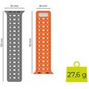 Mobile Origin magnetinis dirželis, pilkas/oranžinis - AW Ultra 2/1 (49 mm) 9/8/7 (45 mm)/6/SE/5/4 (44 mm)/3/2/1 (42 mm)