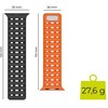 Mobile Origin magnetinis dirželis, juodas/oranžinis - AW Ultra 2/1 (49 mm) 9/8/7 (45 mm)/6/SE/5/4 (44 mm)/3/2/1 (42 mm)