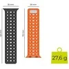 Mobile Origin magnetinis dirželis, juodas/oranžinis - AW Ultra 2/1 (49 mm) 9/8/7 (45 mm)/6/SE/5/4 (44 mm)/3/2/1 (42 mm)