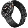 Dėklas Pitaka Anglies pluošto dirželis, juodas - „Galaxy Watch“, „Galaxy Watch Ultra“