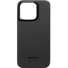Pitaka MagEZ 4 600D dėklas, juodos spalvos twill – Apple iPhone 15 Pro Max