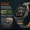 Spigen Athlex Air 2 aktyvus dirželis, juoda-oranžinė - Apple Watch 49mm/46mm/45mm/44mm